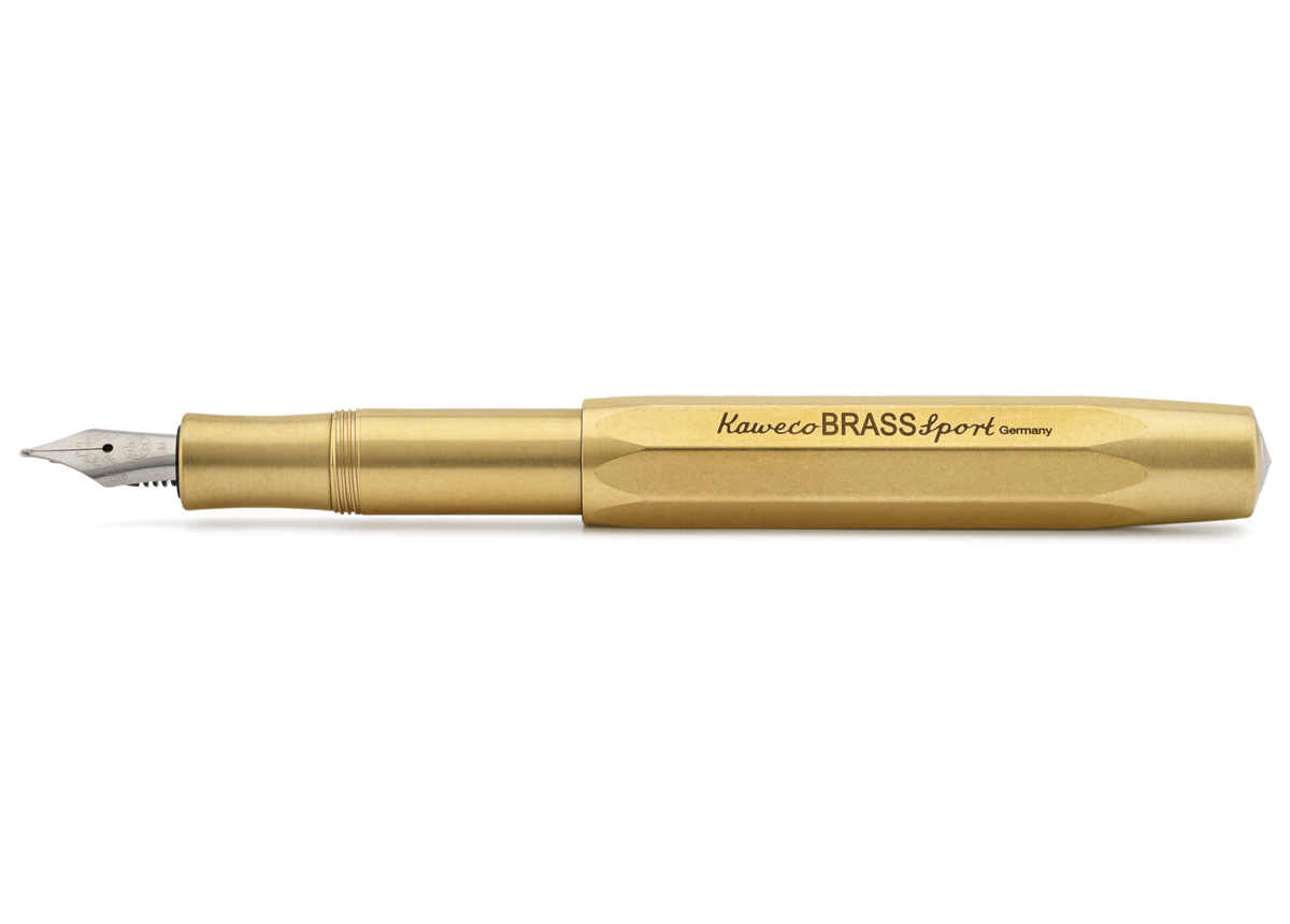 KAWECO BRASS SPORT FOUNTAIN PEN M (0918) 